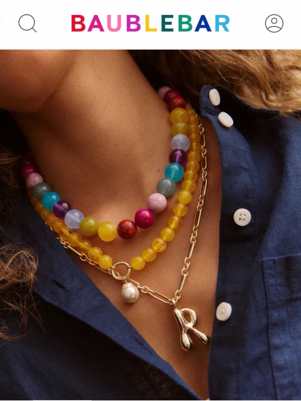 Baublebar Mini Jane Beaded Necklace